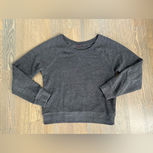 H&M Pullover Sweater Sweatshirt Heathered Grey XS - Picture 7 of 8